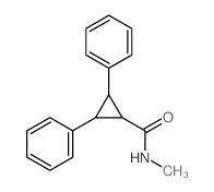 N-methyl-2,3-diphenyl-cyclopropane-1-carboxamide结构式