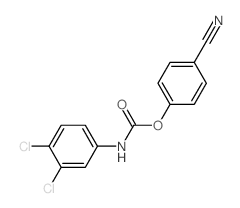 Carbamic acid,(3,4-dichlorophenyl)-, 4-cyanophenyl ester (9CI)结构式