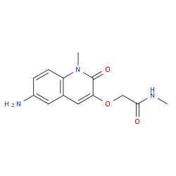 2-((6-氨基-1-甲基-2-氧代-1,2-二氢喹啉-3-基)氧基)-N-甲基乙酰胺结构式