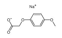 Sodium; (4-methoxy-phenoxy)-acetate结构式