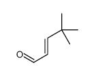 4,4-dimethylpent-2-enal structure