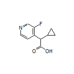 2-环丙基-2-(3-氟吡啶-4-基)乙酸结构式