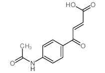 (E)-4-(4-acetamidophenyl)-4-oxo-but-2-enoic acid structure