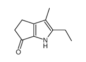 Cyclopenta[b]pyrrol-6(1H)-one, 2-ethyl-4,5-dihydro-3-methyl- (8CI,9CI) structure