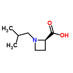 2-Azetidinecarboxylicacid,1-(2-methylpropyl)-,(2R)-(9CI)结构式