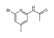 2-Bromoo-4-methyl-6-acetaminopyridine Structure