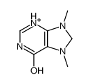 7,9-dimethyl-1,8-dihydropurin-1-ium-6-one结构式