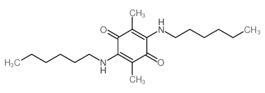 2,5-Cyclohexadiene-1,4-dione,2,5-bis(hexylamino)-3,6-dimethyl- structure