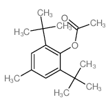 Phenol,2,6-bis(1,1-dimethylethyl)-4-methyl-, 1-acetate Structure