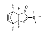 (-)-(1R,2R,6S,7S)-4-(trimethylsilyl)tricyclo[5.2.1.02,6]-deca-4,8-dien-3-one Structure