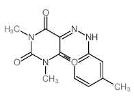 2,4,5,6(1H,3H)-Pyrimidinetetrone,1,3-dimethyl-, 5-[2-(2,5-dimethylphenyl)hydrazone] picture