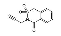 3,4-Dihydro-4-oxo-3-(2-propynyl)-1H-2,3-benzothiazine 2,2-dioxide structure