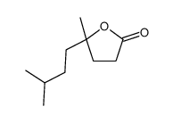 dihydro-5-methyl-5-(3-methylbutyl)furan-2(3H)-one Structure