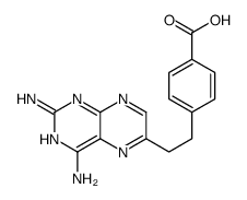 4-[2-(2,4-diaminopteridin-6-yl)ethyl]benzoic acid结构式