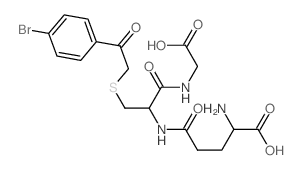 2-amino-4-[[2-[2-(4-bromophenyl)-2-oxo-ethyl]sulfanyl-1-(carboxymethylcarbamoyl)ethyl]carbamoyl]butanoic acid结构式