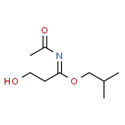 Propanimidic acid,N-acetyl-3-hydroxy-,2-methylpropyl ester picture