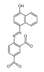 (2.4-dinitro-benzen)-(1 azo 4)-naphthol-(1) Structure