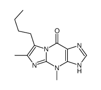 7-butyl-4,6-dimethyl-1H-imidazo[1,2-a]purin-9-one结构式