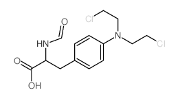 l-3-(p-(BIS(2-CHLOROETHYL)AMINO)PHENYL)-N-FORMYLALANINE structure