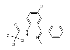 syn-5-chloro-2-trichloroacetamidobenzophenone methylimine结构式