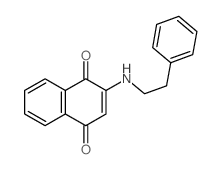 1,4-Naphthalenedione,2-[(2-phenylethyl)amino]- structure