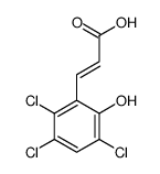 3-(2,3,5-trichloro-6-hydroxyphenyl)prop-2-enoic acid Structure