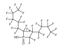 bis(1,1,2,2,3,3,4,4,5,5,6,6,6-tridecafluorohexyl)phosphinic acid Structure