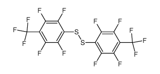 4,4'-bis(trifluoromethyl)-2,2',3,3',5,5',6,6'-octafluorodiphenyl disulfide结构式