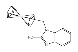 Ferrocene, [(2-methyl-1H-benzimidazol-1-yl)methyl]- (9CI) structure