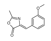 5(4H)-OXAZOLONE, 4-[(3-METHOXYPHENYL)METHYLENE]-2-METHYL-结构式