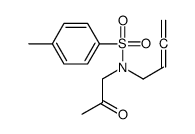 N-buta-2,3-dienyl-4-methyl-N-(2-oxopropyl)benzenesulfonamide结构式