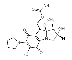 AZIRINO(2,3:3,4)PYRROLO(1,2-a)INDOLE-4,7-DIONE, 1,1a,2,8,8a,8b-HEXAHYDRO-8-(HY structure