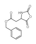 Benzyl (2,5-dioxo-1,3-oxazolidin-4-yl)acetate结构式