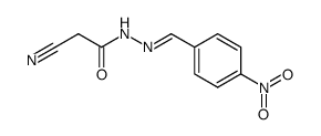 cyano-acetic acid-(4-nitro-benzylidenehydrazide)结构式