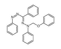 N'-[N-(phenoxymethyl)anilino]-N-phenyliminobenzenecarboximidamide Structure