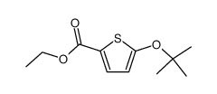 5-tert-Butoxy-2-thiophenecarboxylic acid ethyl ester结构式