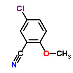 5-氯-2-甲氧基苯甲腈结构式