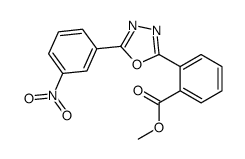 methyl 2-[5-(3-nitrophenyl)-1,3,4-oxadiazol-2-yl]benzoate Structure