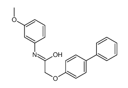 N-(3-methoxyphenyl)-2-(4-phenylphenoxy)acetamide Structure