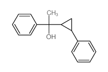 1-phenyl-1-(2-phenylcyclopropyl)ethanol structure