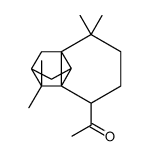 1-(octahydro-7,7,8,8-tetramethyl-2,3b-methano-3bH-cyclopenta[1,3]cyclopropa[1,2]benzen-4-yl)ethanone结构式