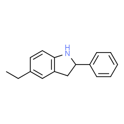 1H-Indole,5-ethyl-2,3-dihydro-2-phenyl-(9CI) Structure