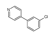 4-(3-chlorophenyl)pyridine结构式