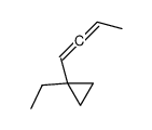 1-buta-1,2-dienyl-1-ethylcyclopropane结构式