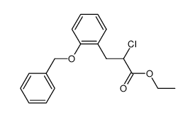 3-(2-Benzyloxy-phenyl)-2-chloro-propionic acid ethyl ester结构式