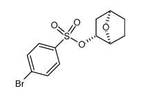 7-oxabicyclo<2.2.1>hept-endo-2-yl p-bromobenzenesulfonate结构式