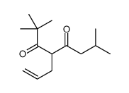 2,2,7-trimethyl-4-prop-2-enyloctane-3,5-dione Structure