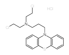 Phenothiazine, 10-(3-[bis(2-chloroethyl)amino]propyl)-, hydrochloride picture