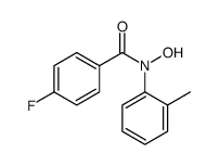 4-fluoro-N-hydroxy-N-(2-methylphenyl)benzamide结构式