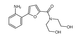 5-(2-aminophenyl)-N,N-bis(2-hydroxyethyl)furan-2-carboxamide Structure